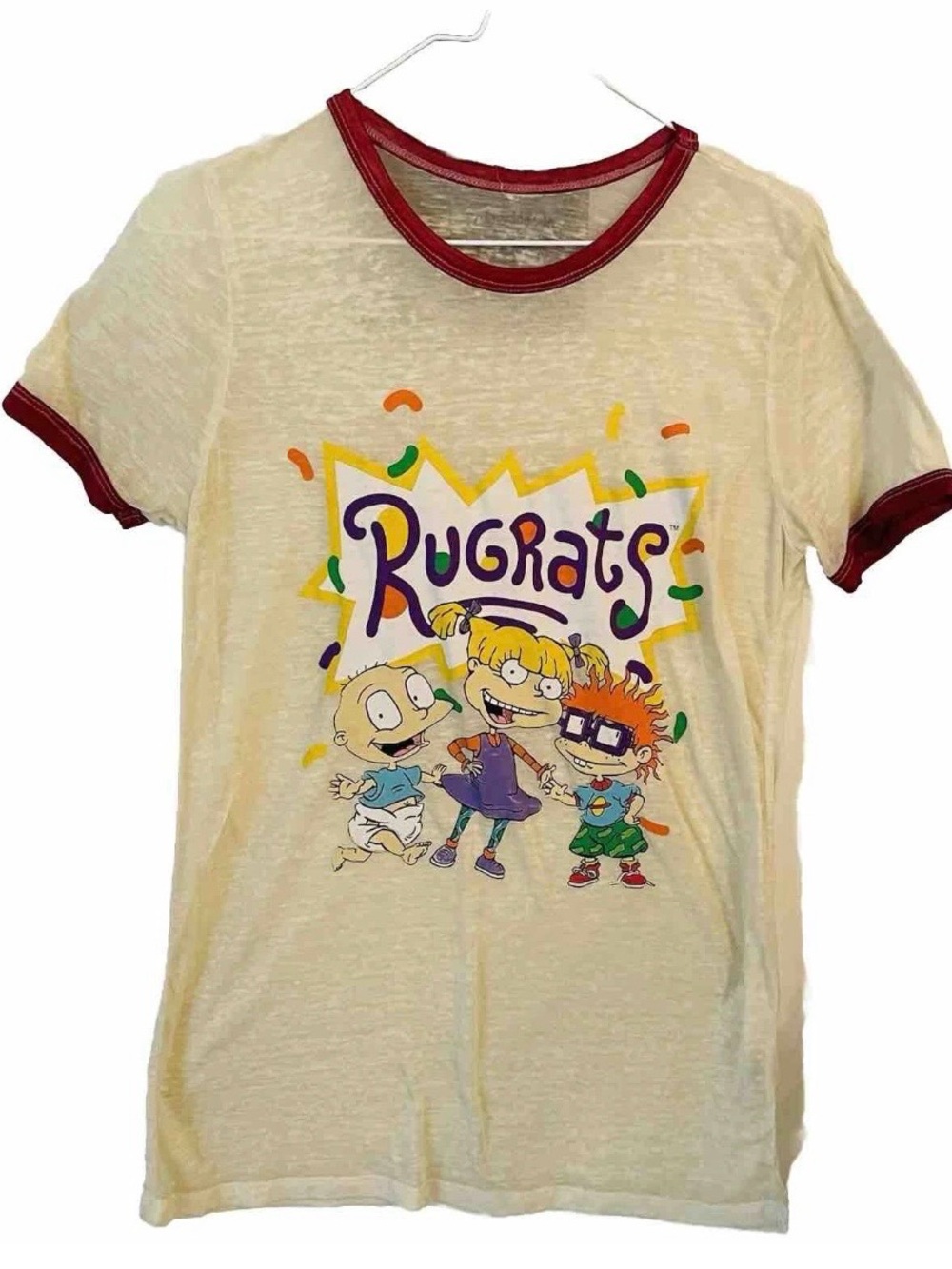 Classic 90's Rugrats character semi sheer tshirt. Size lg kid's
